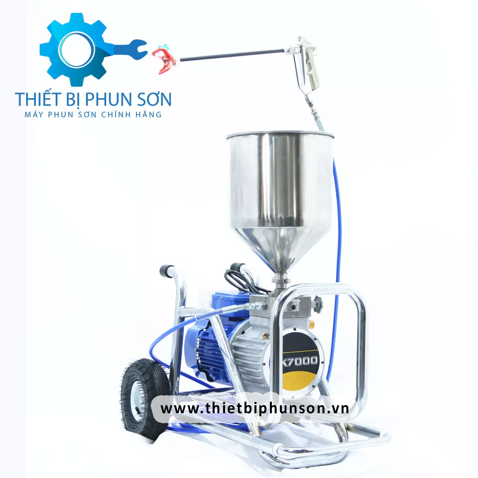 Máy Phun Bột Trét - Bột Bả GK-7000: Giải Pháp Hiệu Quả Cho Công Trình Xây Dựng