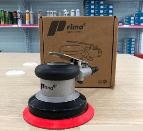Máy chà nhám hơi Prima 5″ rotor sắt OSN-50HE chính hãng chữ đen
