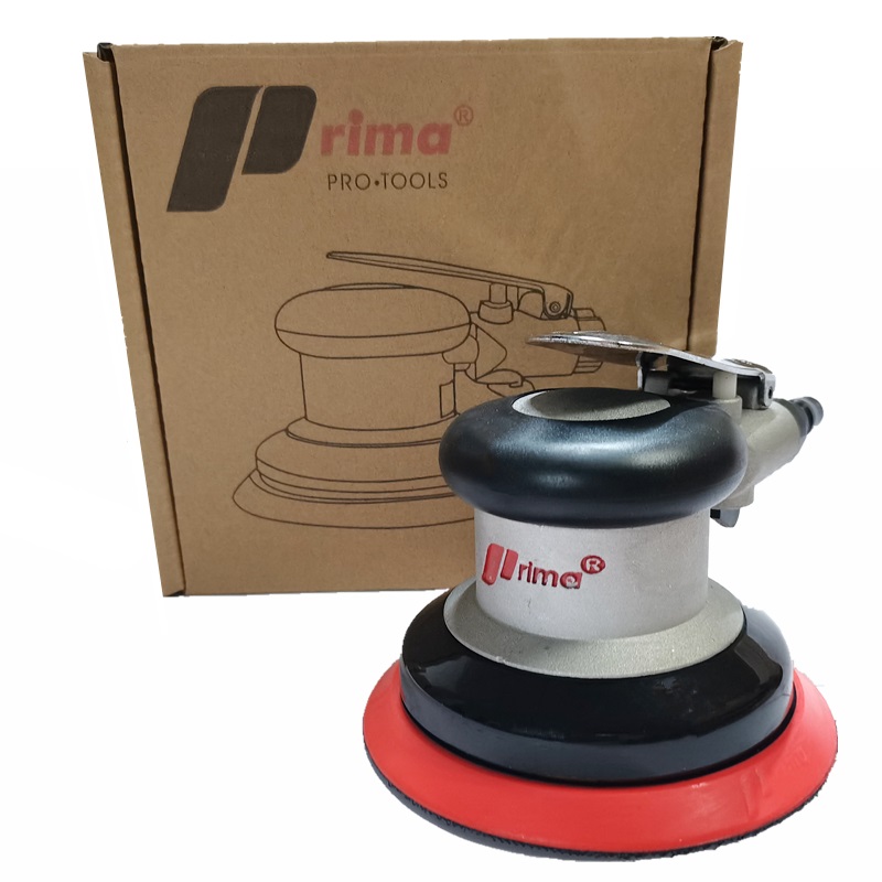 Máy chà nhám hơi Prima 5″ rotor sắt OSN-50HE chính hãng chữ đen