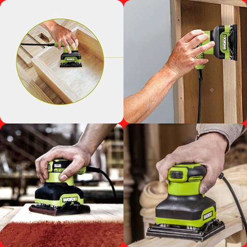 MÁY CHÀ NHÁM RUNG WU646 – WORX GREEN