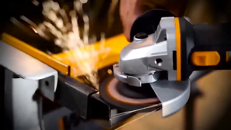 MÁY MÀI GÓC 100MM DÙNG PIN 20V WX802 WORX ORANGE