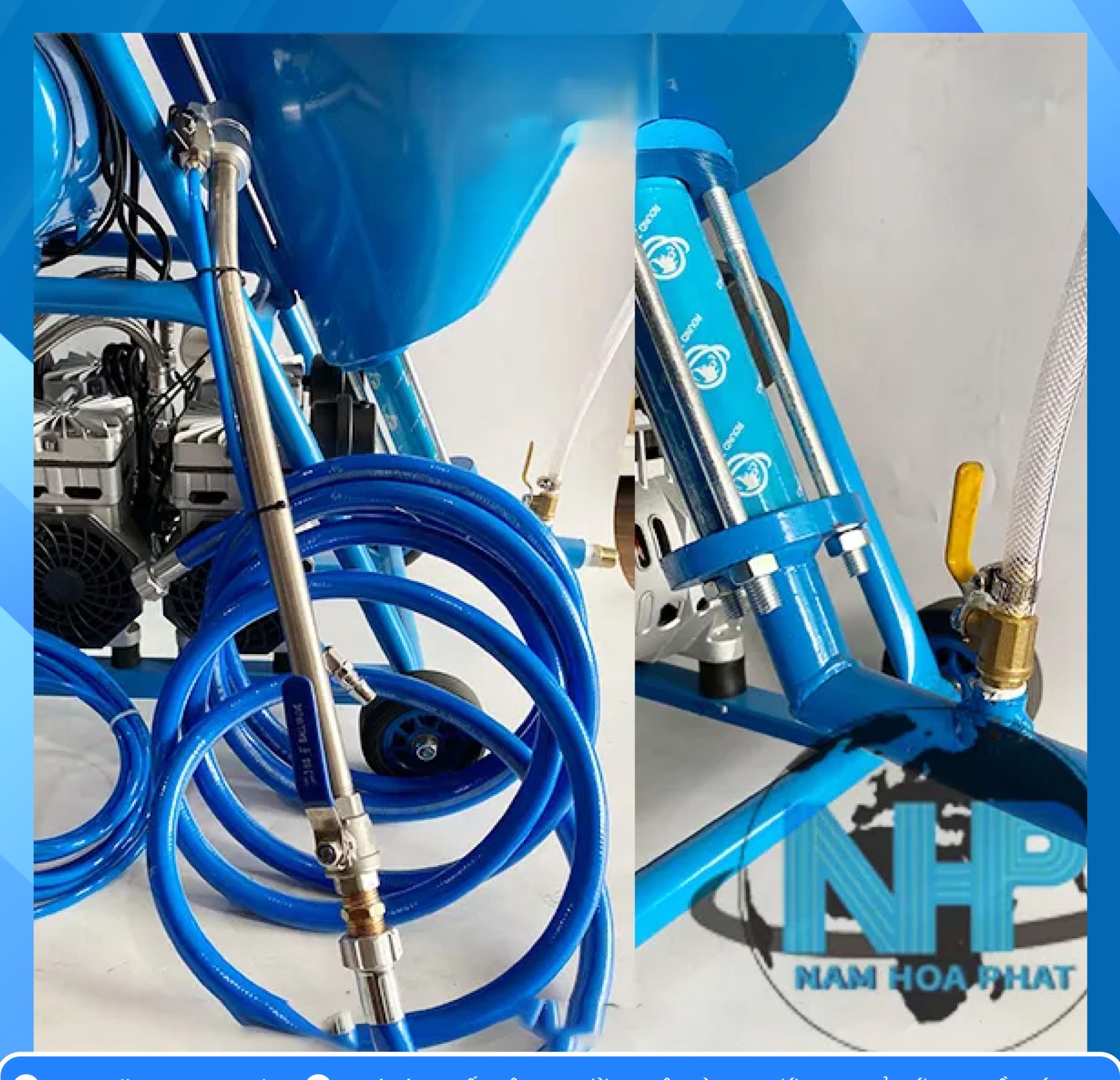 Máy phun sơn chống thấm giúp cải thiện hiệu suất làm việc
