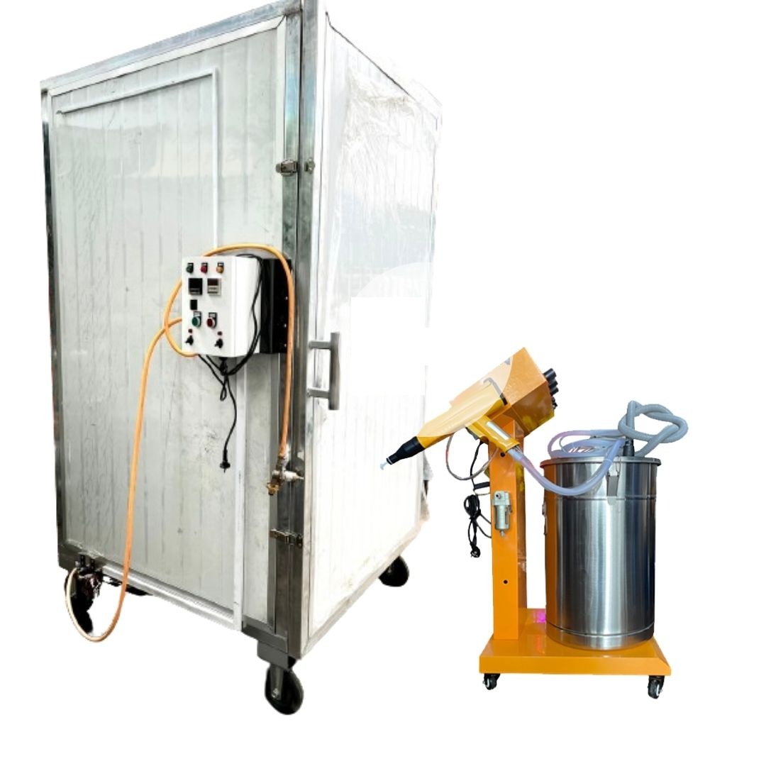 COMBO LÒ SẤY SƠN TĨNH ĐIỆN MINI LOẠI NHỎ + MÁY PHUN SƠN