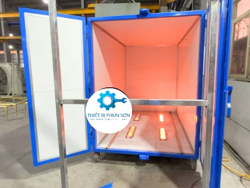 LÒ SẤY SƠN TĨNH ĐIỆN 4 BẾP GAS HỒNG NGOẠI