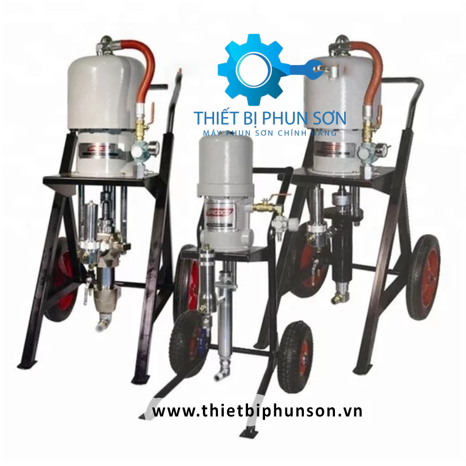 Máy phun sơn chống cháy, sơn kết cấu thép