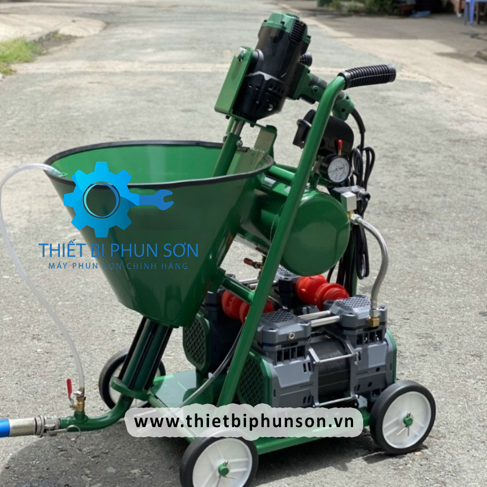 Máy phun sơn chống thấm C5 (2 Motor nén khí)