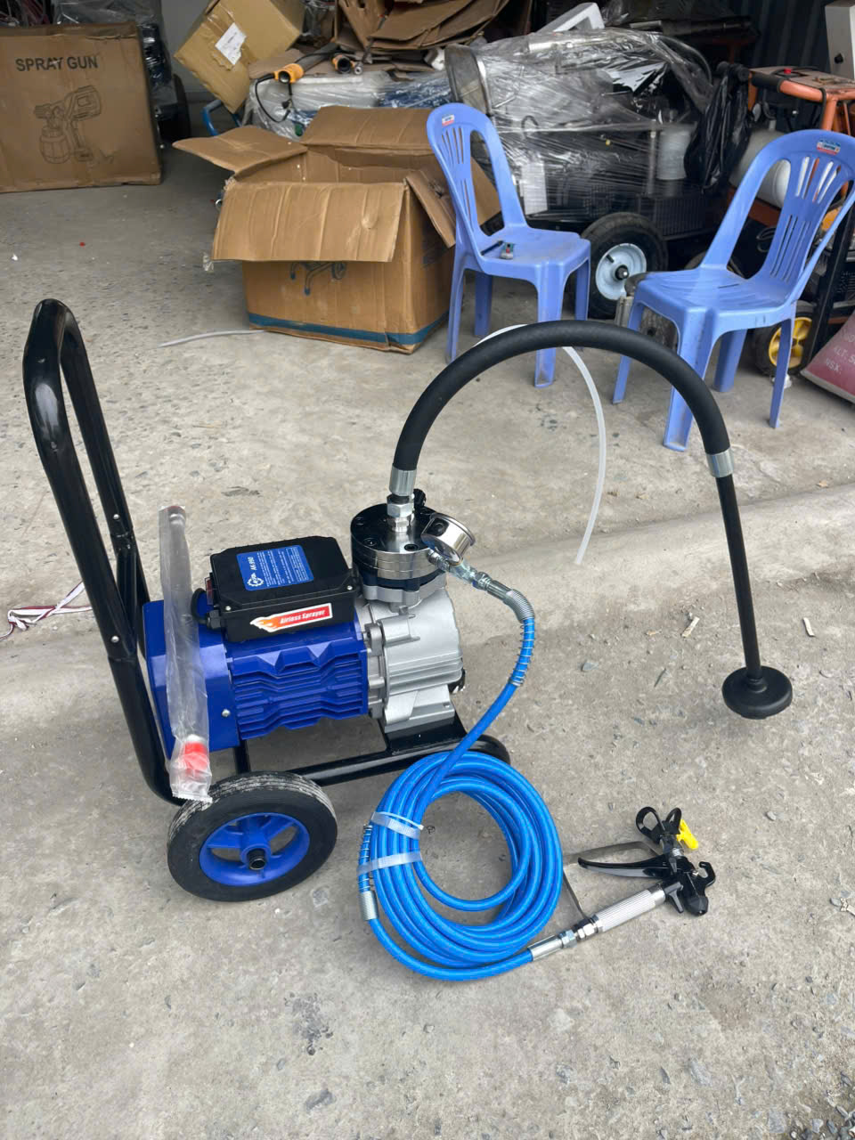 Máy phun sơn đa năng ( sơn nước, sơn dầu, epoxy...) AK-990