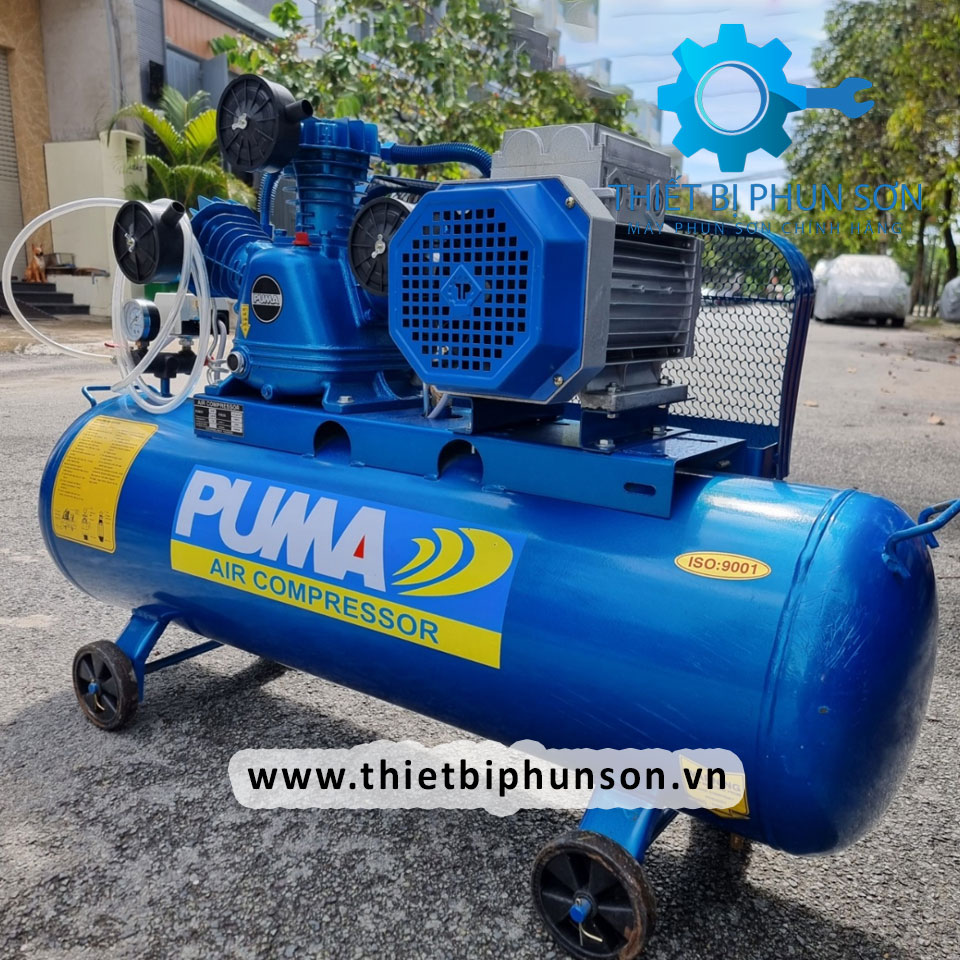 Hình ảnh máy nén khí dùng cùng máy phun vữa chống cháy D10