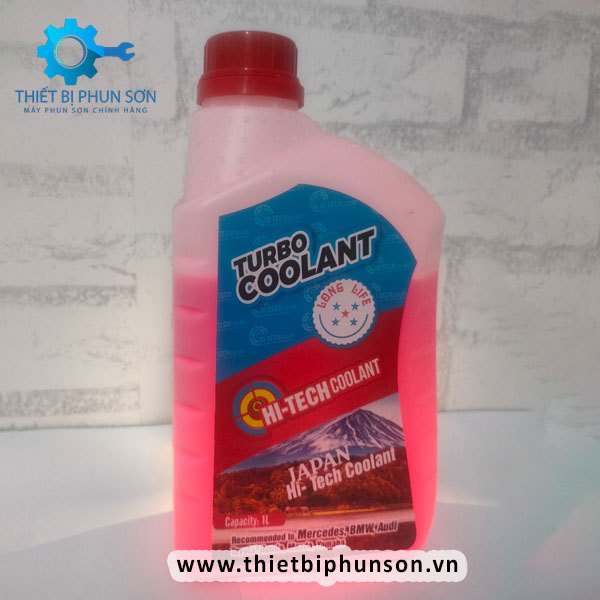 Nước giải nhiệt động cơ Hi-Techcoolant đỏ - Can 1 lít (Dùng cho xe nâng - Xe công trình - P201L)