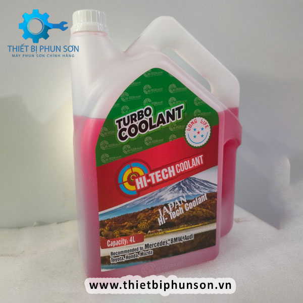 Nước giải nhiệt động cơ Hi-Techcoolant đỏ - Can 4 lít ( Dùng cho xe con cao cấp - P45)