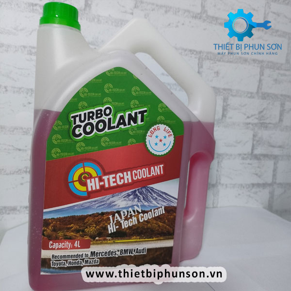 Nước giải nhiệt động cơ Hi-Techcoolant đỏ - Can 4 lít (Dùng cho Xe két nước đã bị củ và két đã bị gỉ sét - P12)