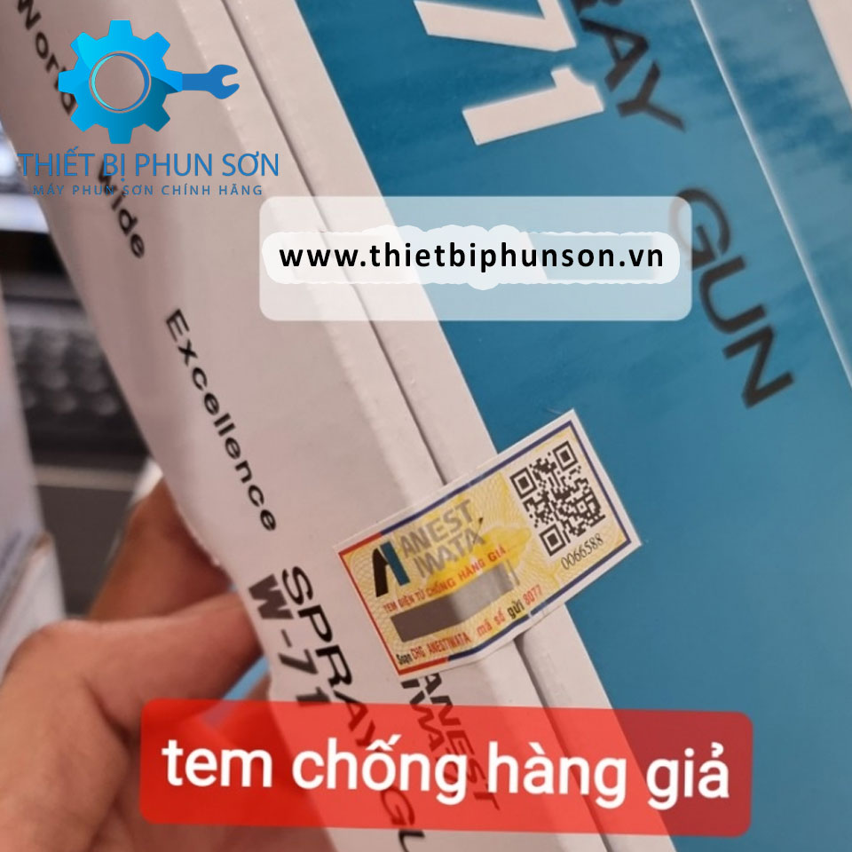 Súng phun sơn Anest IWATA W71-31G chính hãng