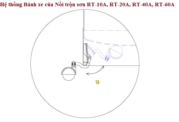 thùng trộn sơn PRONA RT-40A